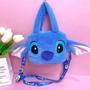 Imagem de Bolsa De Pelúcia Lilo & Stitch Transversal Macia Moda Menina