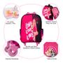 Imagem de Bolsa de Rodinha Infantil Rosa Barbie e Acessórios Toys 2U