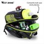 Imagem de Bolsa De Selim Bike Ciclismo Com Porta Garrafa Impermeável Case Objetos