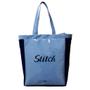 Imagem de Bolsa De Shopping Rosto Stitch Azul Multiuso Oficial Disney