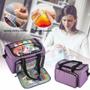 Imagem de Bolsa de tricô Wokex Portable Yarn Tote Storage Purple