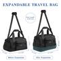 Imagem de Bolsa de viagem ETRONIK expansível para mulheres Weekender Black