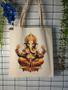 Imagem de Bolsa Ecobag - GANESHA DOURADO - Ecológica 100% Algodão Cru