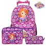 Imagem de Bolsa Escolar Feminina Carrinho Princesa Sofia Roxa Toys 2U