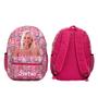 Imagem de Bolsa Escolar Feminina Estampa Barbie Tam G Rosa Costas