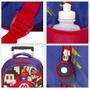 Imagem de Bolsa Escolar Rodinha Super Mario Com Led Passeio Creche