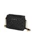 Imagem de Bolsa Fashion Gash Preta Corrente Relevo Bg72740