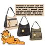 Imagem de Bolsa Feminina Bege Garfield Oficial Hobo Bag Bolso Térmico