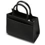 Imagem de Bolsa Feminina Bicolor Quadrada Com Bolso Externo Alça Lateral Varias Cores