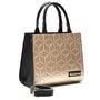 Imagem de Bolsa Feminina Bicolor Quadrada Com Bolso Externo Alça Lateral Varias Cores