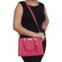 Imagem de Bolsa Feminina Cor Pink Bordado Flor