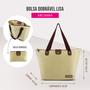 Imagem de Bolsa Feminina Dobrável Lisa Essencial 3 Jacki Design - Bege