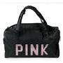 Imagem de Bolsa Feminina Mala Pink Academia Fitness Transversal Casual