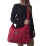 Imagem de Bolsa feminina masculina nylon tactel impermeável Casual alça ombro Lateral ajustável tipo carteiro trabalho academia faculdade passeio mala espaçosa