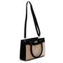 Imagem de Bolsa Feminina Média Transversal Tiracolo Bolso Para Celular Preto