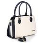 Imagem de Bolsa Feminina Metalassê Bicolor Santorini Handbag Preto/Creme