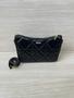 Imagem de Bolsa Feminina Pequena Transversal Bolsinha Tiracolo Alça Regulável cor Preto corrente