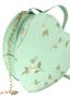 Imagem de Bolsa feminina transversal tiracolo porta celular coração luxo verde renda delicada