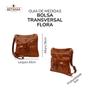 Imagem de Bolsa Feminina Transversal zinco em Couro Legitimo