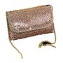 Imagem de Bolsa Festa Clutch Glam Formato De Carteira Com Strass Rose