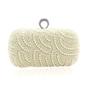 Imagem de Bolsa Festa Clutch Off white Creme Estilo Carteira Com Alça