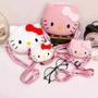 Imagem de Bolsa Hello Kitty 3D - Porta Moedas Kawaii com Zíper à Prova d'Água