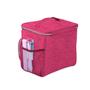 Imagem de Bolsa Lancheira Feminina Refeições Moderna Organizador Viagem Lanches Alça Regulável Luxo Bolsos com Zíperes Marrom Top