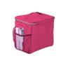 Imagem de Bolsa Lancheira Porta Marmita Térmica Congelada Quente Lanches Moda Bolsos com Zíperes Compacta Rosa Resistente Durável