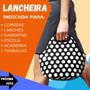 Imagem de Bolsa Lancheira Térmica Neoprene Adulto Infantil Bola Branca