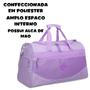 Imagem de Bolsa Mala de Viagem Academia Feminina Roxo Pastel Clio