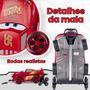 Imagem de Bolsa Mala Mochila e Lancheira com 3 Rodinhas e Relevo 3D