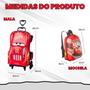 Imagem de Bolsa Mala Mochila e Lancheira com 3 Rodinhas e Relevo 3D