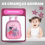 Imagem de Bolsa Mala Mochila e Lancheira com 3 Rodinhas e Relevo 3D 