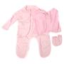 Imagem de Bolsa Maternidade Rosa com Roupas para Boneca Bebê Reborn