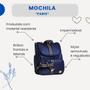 Imagem de Bolsa Maternidade Tam. G + Mochila 2 Em 1 Azul Marinho Liso Listrado Caramelo+alça Removível