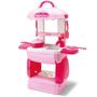 Imagem de Bolsa Mini Cozinha Infantil Rosa Maleta 18 Pecas 50cm - Bambola