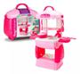 Imagem de Bolsa Mini Cozinha Infantil Rosa Maleta 18 Pecas 50cm - Bambola