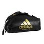 Imagem de Bolsa Mochila Adidas Karate 2in1 PU Preto/Dourado