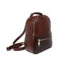 Imagem de Bolsa Mochila Feminina de Couro Bárbara - Pinhão/Croco Chocolate