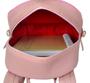 Imagem de Bolsa Mochila Feminina Reforçada Escolar Rosa + Relógio Digital Led de Pulso À Prova Dgua Aço Inoxidável