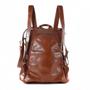 Imagem de Bolsa Mochila Feminina Social Anti furto Notebook 13" em Couro Whisky