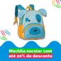 Imagem de Bolsa Mochila Infantil Pequena De Bichinhos Material Escolar Clio Pets Creche