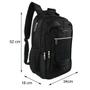 Imagem de Bolsa Mochila P/ Notebook Casual Preta Reforçada Acolchoada