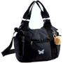 Bolsa Nylon Feminina Grande Estampa Borboleta alças transversal regulável e ombro lateral moda casual trabalho academia treino praia piscina dia dia - R.Martino Imagem de Bolsa Nylon Feminina Grande Estampa Borboleta alças transversal regulável e ombro lateral moda casual trabalho academia treino praia piscina dia dia
