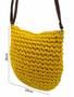 Imagem de Bolsa Palha Saco Transversal Com Alça Casual Simples