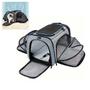 Imagem de Bolsa para Cachorro Gato Cao Pet Sacola Expansivel Transporte Viagem Animal de Estimaçao Pequeno Porte Carro Aviao Cabine Onibus Mochila