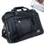 Imagem de Bolsa Pasta Maleta Notebook Grande Couro Masculino Executiva Preto