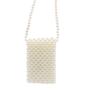 Imagem de Bolsa Pearl Clutch MOSSTYUS branca para mulheres e meninas, tamanho pequeno