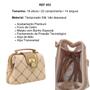 Imagem de Bolsa Pequena Feminina Forrada Mini Bag Alça Transversal E Mão Luxo