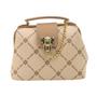 Imagem de Bolsa Pequena Feminina Forrada Mini Bag Alça Transversal E Mão Luxo